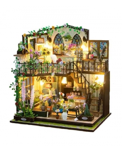 мініатюрний ляльковий будиночок своїми руками DIY DollHouse "Квітковий будинок" М2322