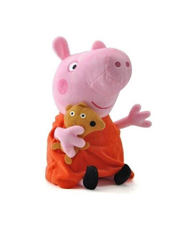 Мягкая игрушка оптом, Свинка Пепа из мультфильма (18 см.) - фото