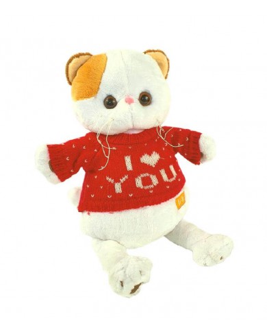 мягкая игрушка Кошка Лили в свитере оптом - фото