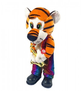 Механическая игрушка Тигр с саксофоном (35 см.) - фото
