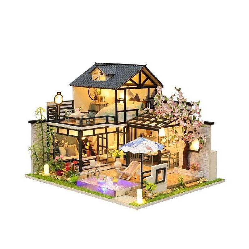 Румбокс мініатюрний будиночок Двоповерхова вілла DollHouse Kit P011-B