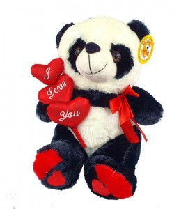 М'яка іграшка Панда з серцем.