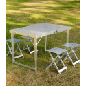 Посилений стіл для пікніка розкладний з 4 стільцями BoyaBy