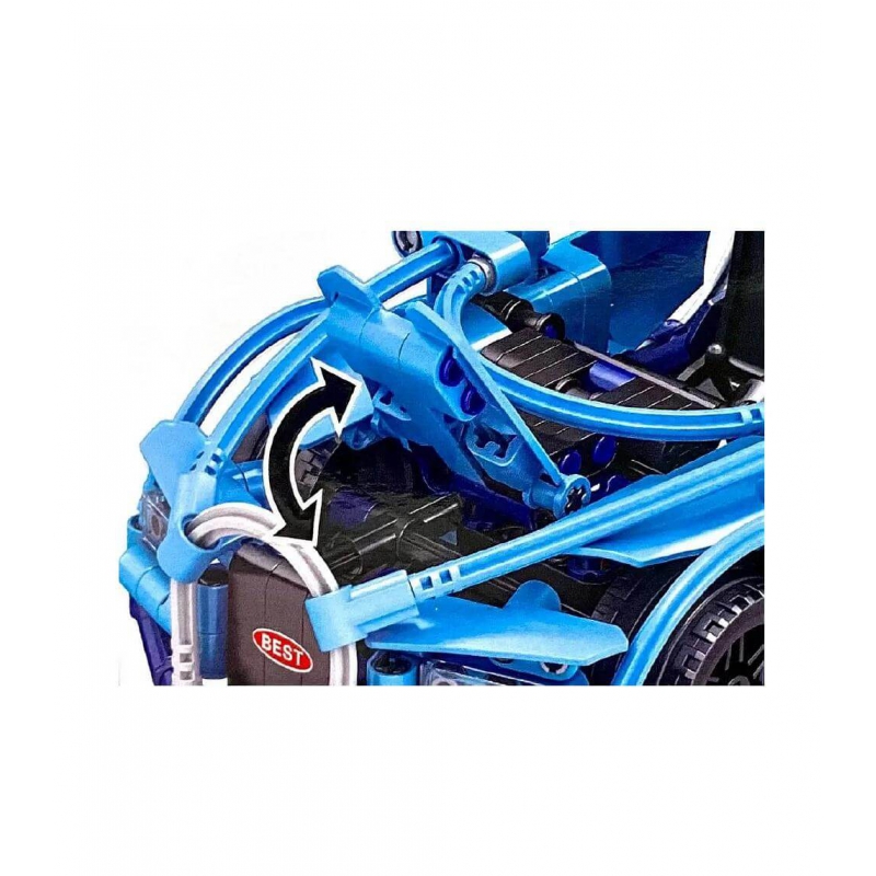 Bugatti Chiron Technic 48005 - капот зібраної моделі, що відкривається.