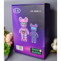 Коробка та комплектація конструктора Magic Blocks Ведмедик Жовтий 9002