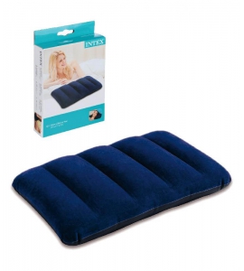 подушка надувная синяя интекс