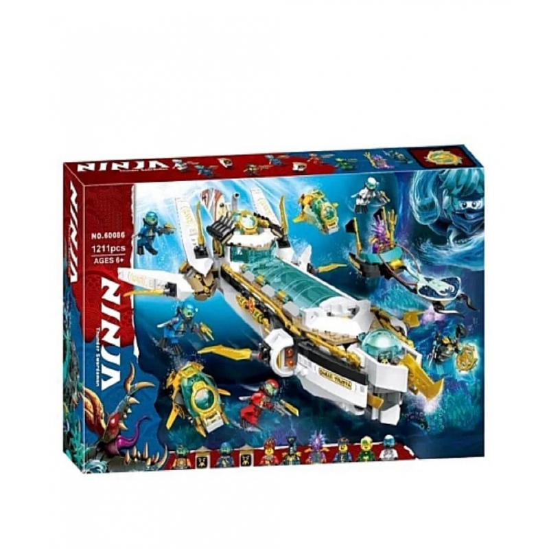 Конструктор Ніндзяго NinjaGo "Підводний Дар Долі" 1211 деталей 60086