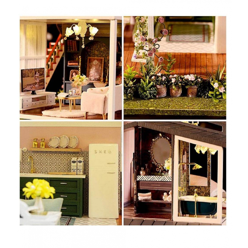 Внутрішній інтер'єр Будиночок своїми руками Румбокс Diy house "Французька вілла"
