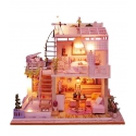 3D Румбокс «Домашній затишок» DIY DollHouse + пилозахисний купол, підсвічування.