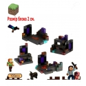 Конструктор магнітний Minecraft Шахта з порталом у Незер 100 блоків 080