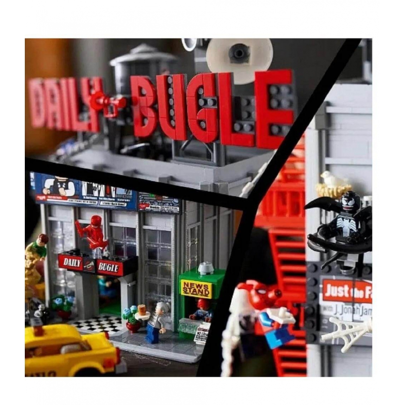 функционал собранной модели конструктор Marvel Daily Bugle Spider-Man