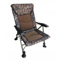 Карповое кресло для рыбалки BoyaBy 1014D camo складное до 140 кг с регулировкой спинки