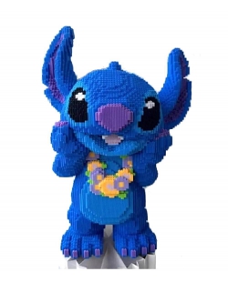 3D конструктор Magic Blocks Стич с бусами Леи 50 см. - общее фото