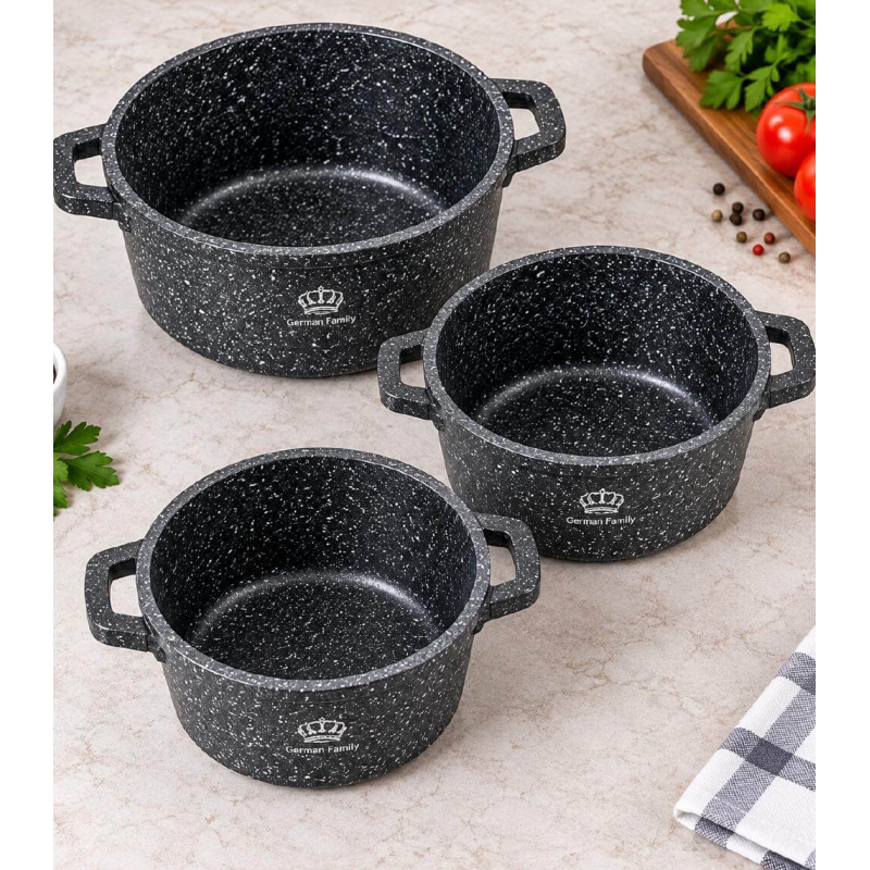 Казани German Family GF-89 2,2 / 4,1 / 6 л без кришок, вигляд усередині