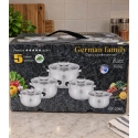 Упаковка набору каструль German Family GF-2046 10 предметів