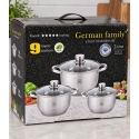 Упаковка набору каструль German Family GF-2053 6 предметів